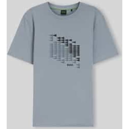 relaxed fit T-shirt van katoenmix model 'TS_NETWORK FLAG'