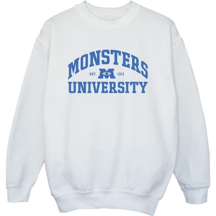 Disney Jongens Monsters University Logo Sweatshirt (Wit)