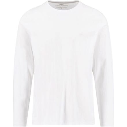 Fynch-Hatton T-Shirt O-Neck Long Sleeve Uni Color Cotton Wit / male