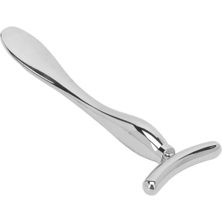 Mini cuillère spatule en alliage de zinc en forme de T pour réduire les rides, argentée white