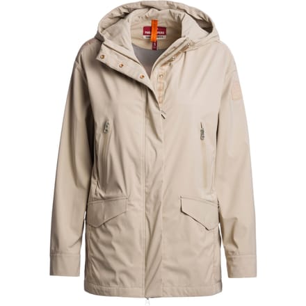 Parajumpers Lange Crèmekleurige Capuchonjas