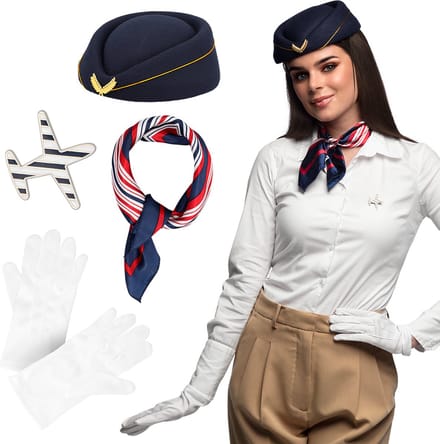 Boland - Set Stewardess - Volwassenen - Vrouwen - Stewardess -