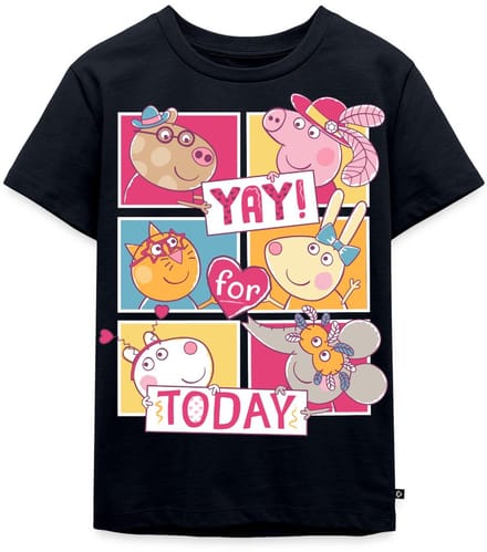 Peppa Pig, Pedro, Mandy, Rebecca, Suzy & Emily Premium T Shirt Kinderen