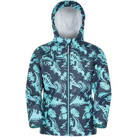 Mountain Warehouse Kinder Dinosaurussen Waterdichte Jassen- en Broekenset (Donkerblauw)