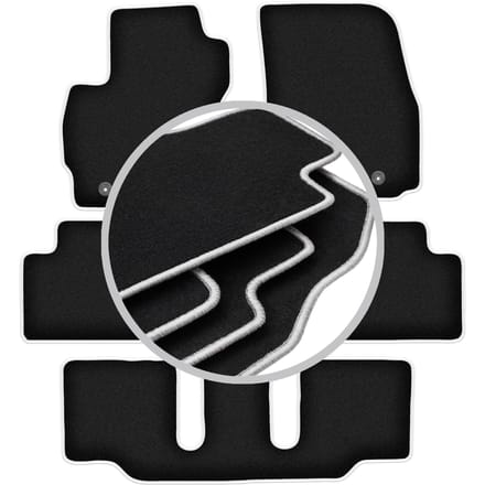 CARLUX-SILVER automatten voor: Mazda 5 I 7 zits (2005-2010)
