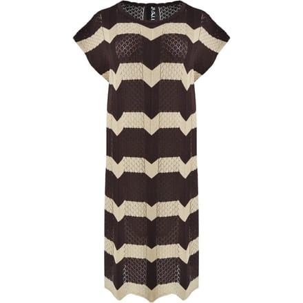 Mouline Midi Jurk Dames Mat Fashion