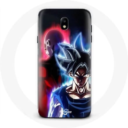 Coque - Samsung - Galaxy J7 2017 - Anime Dragon Ball - Goku et Jiren - Souple Noir