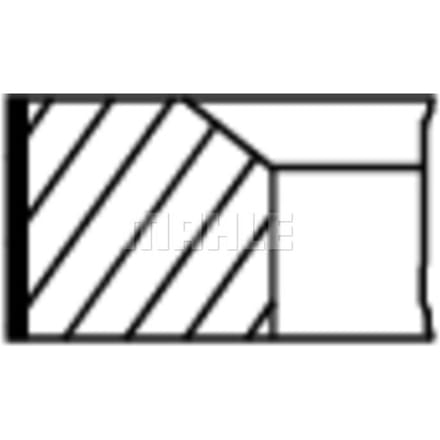 Zuigerveren set MAHLE 013 RS 00114 0N2