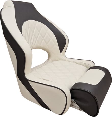 Hollex Diamond Moon antraciet witte Stuurstoel