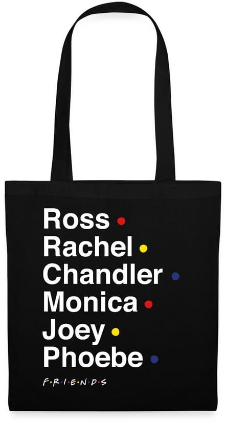 Friends Characters Names Tas Van Stof Schoudertas