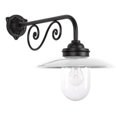 KS Verlichting Ardennes Stallamp Zwart/Krijtwit