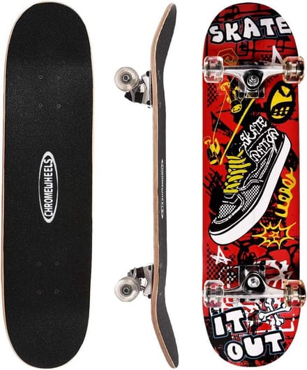 Compleet Double Kick Longboard Skateboard 78,7 cm 8 Lagen Esdoorn Hout