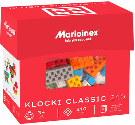 Classic blocks bouwstenen 210 stuks - Marioinex - vanaf 3 jaar