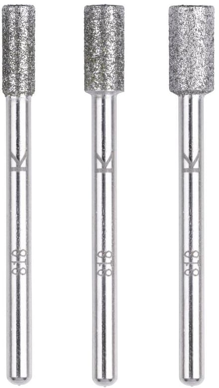 wolfcraft - Diamantslijpstift-set, cilindervormig, 3-dlg. - 5987000