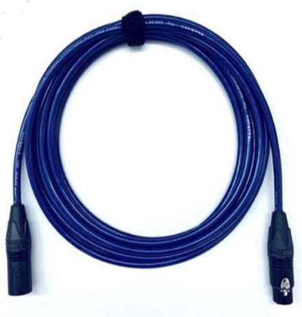 Tasker-Neutrik-XLR-XLR-microfoon-audio-T32MBAG03FBAGBL-Kleur:Fluo Blue-handgemaakt NL