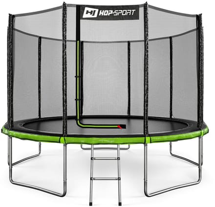 Hop Sport HS-T12A – Trampoline – Ø366 cm 12FT – Buitennet Veiligheidsnet – Incl. Ladder