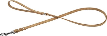 Beeztees leren looplijn Cork. Naturel. 110 cm x 12 mm.