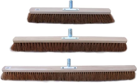 Kokos Hallenborstel met Stalen Handvat en Houder - 60 cm