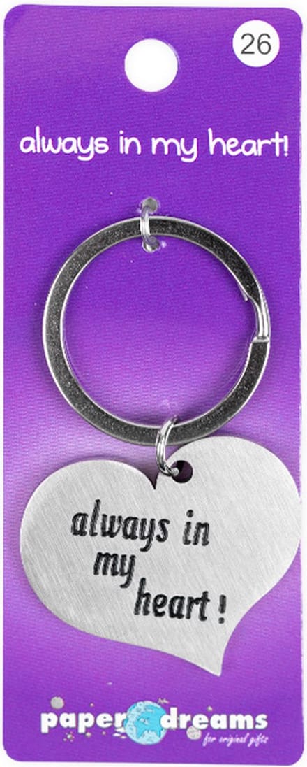 Hart sleutelhanger - Always in my heart