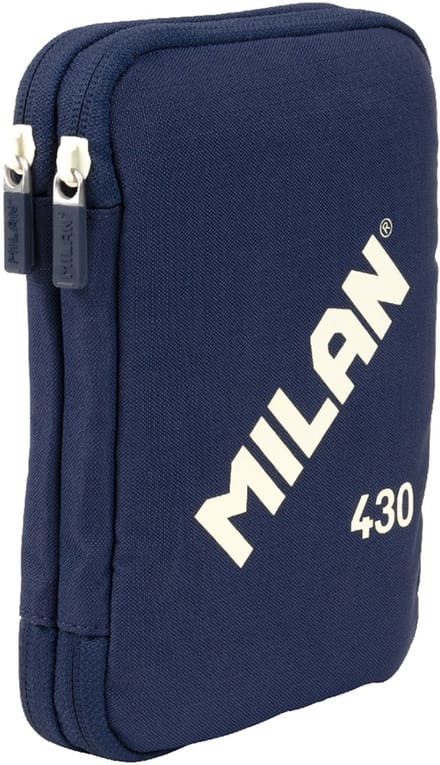 Milan Gevuld Dubbeldeks Pennenzak 430 Sinds 1918 Blauw Man