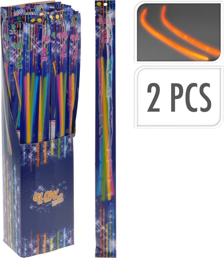 Koopman International BV Glowstick - Mega glow in the dark staven - 2 stuks