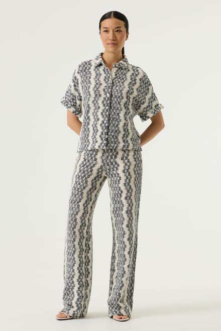 GARCIA O260111 Dames Wide Fit Broek Wit