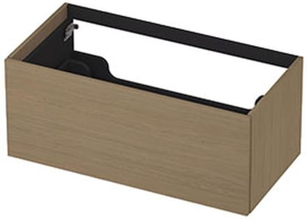 INK - Onderkast 1 Lade Push 2 Open Decor - 900x450x376 Mm - Olijf Eiken