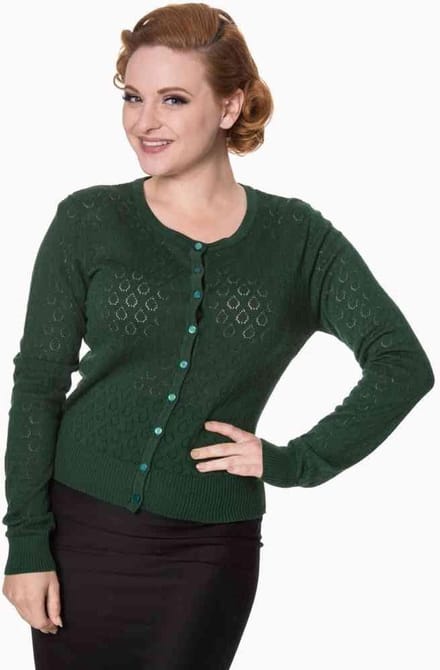 Dancing Days - WATCH OUT Cardigan - 2XL - Groen