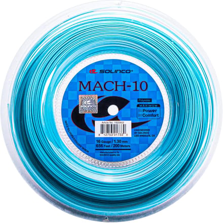 Solinco Mach-10 1.20 tennis string - Blue, 12m spool