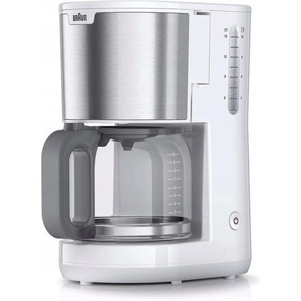 Braun KF 1500 WH Koffiezetapparaat Wit Capaciteit koppen: 10