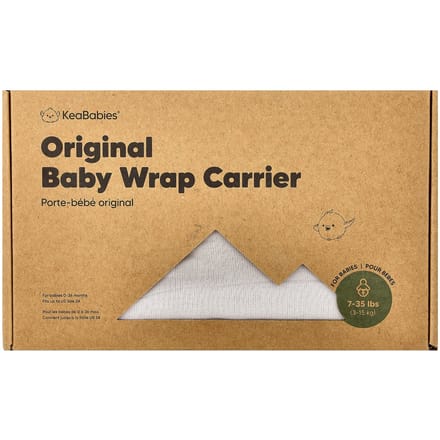 Écharpe de Portage Barrière Originale KeaBabies, 0-36 Mois, Gris Pierre, 1 Pièce beige