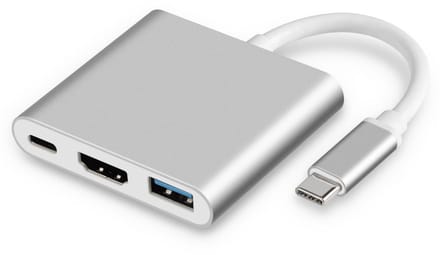 3-in-1 USB-C-hub met HDMI, USB 3.0 en PD-opladen
