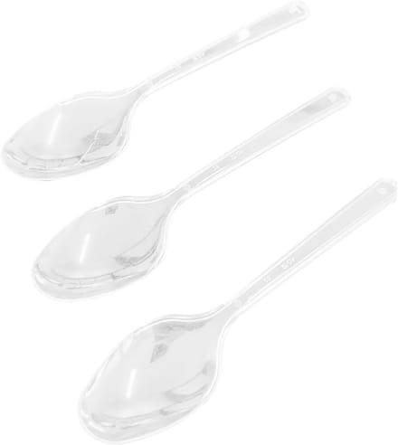 100 x herbruikbare plastic lepel 18 cm herbruikbare soeplepel | Stabiel, herbruikbaar, vaatwasmachinebestendig, feestbestek