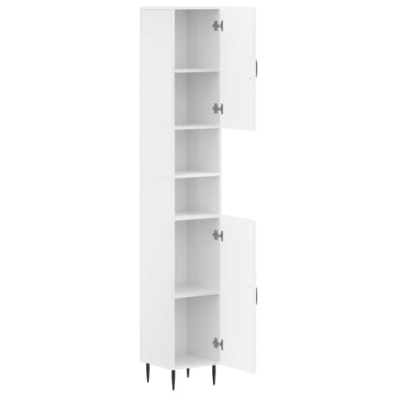vidaXL - Badkamerkast - met - Open - Plank - HAARLEM - Hoogglans - Wit
