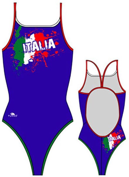 Turbo Italy 2012 Zwemkleding Blauw 4XL Vrouw