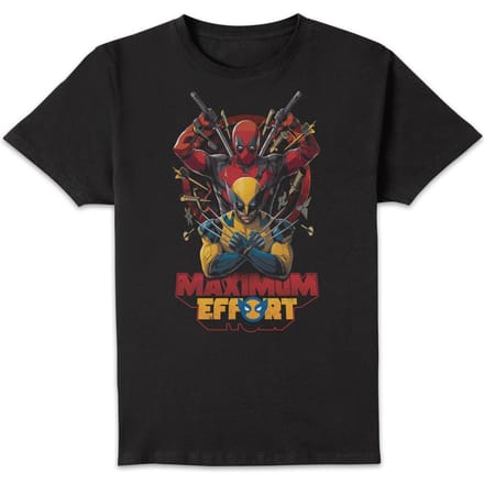 Deadpool & Wolverine Maximum Effort Unisex T-Shirt - Black - XS