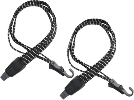 Set van 2 Fiets Spanbanden 65 cm – Verstelbare Bagageband met Haken voor Motor en Fiets