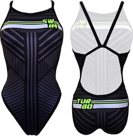 Turbo Revolution Lines Zwemkleding Zwart S Vrouw