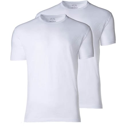 CECEBA Maverick American T-shirt - 2-pack - ronde hals - Wit