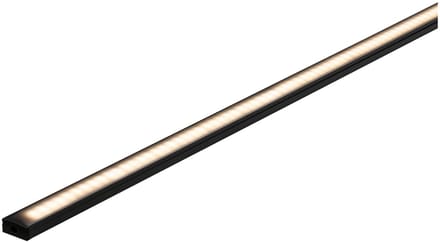 LED Strip profiel Base Zwarte diffusor 2m Zwart