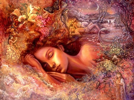 Grafika puzzel Psyche's Dreams - 2000 stukjes fantasie kunst.