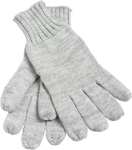 Myrtle Beach Volwassenen Uniseks gebreide handschoenen (Lichtgrijs Melange)