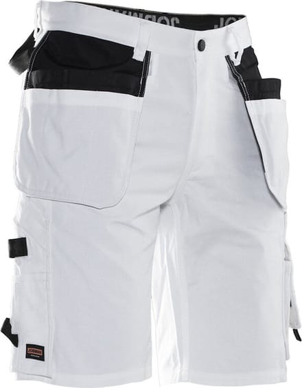 Jobman 2132 Painters' Shorts 65213211 - Wit/zwart - C58