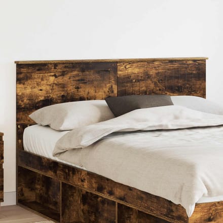 vidaXL Hoofdbord Gerookt eiken Bewerkt hout