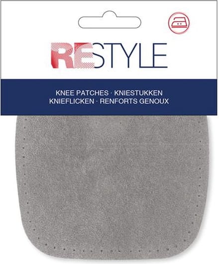 Kniestukken suede kleur 004 Licht grijs