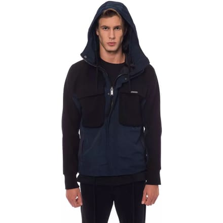 Capuchonjack met kleurblokkenstijl