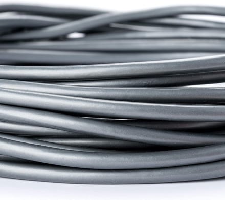 Ronde PVC Stroomkabel 3-aderig 0.75mm² - 10 Meter Zilver