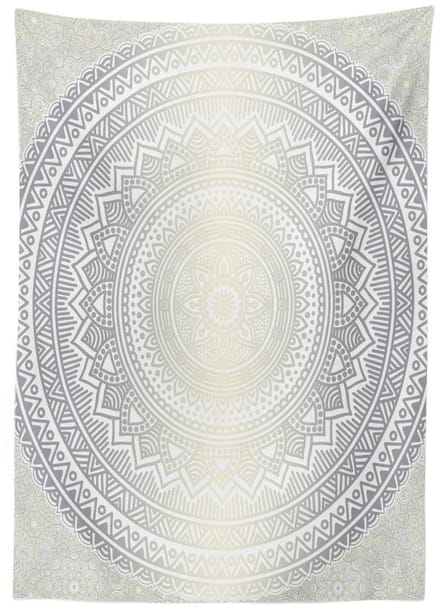 ABAKUHAUS Tafelkleed – 140x240 cm – Satijnmix Grijs-Wit – Wasbaar