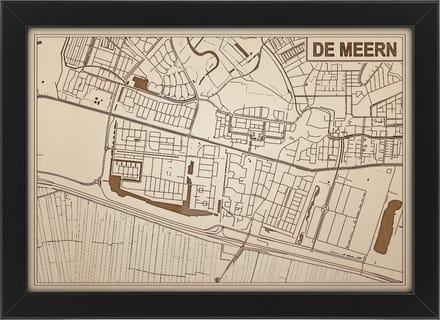 Decoratief Beeld - Houten Van Meern - Hout - Bekroned - Bruin - 21 X 30 Cm