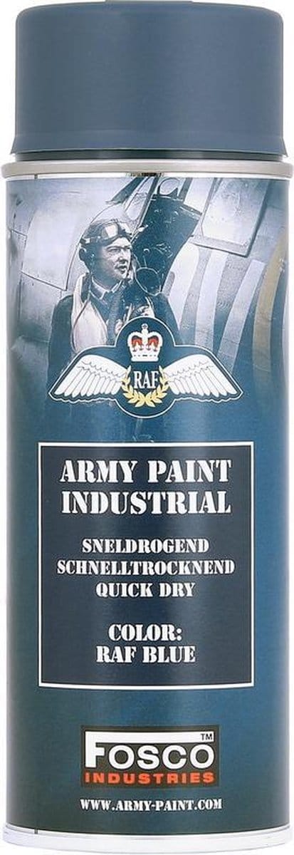 Fosco spuitbus legerverf 400ml R.A.F. blue